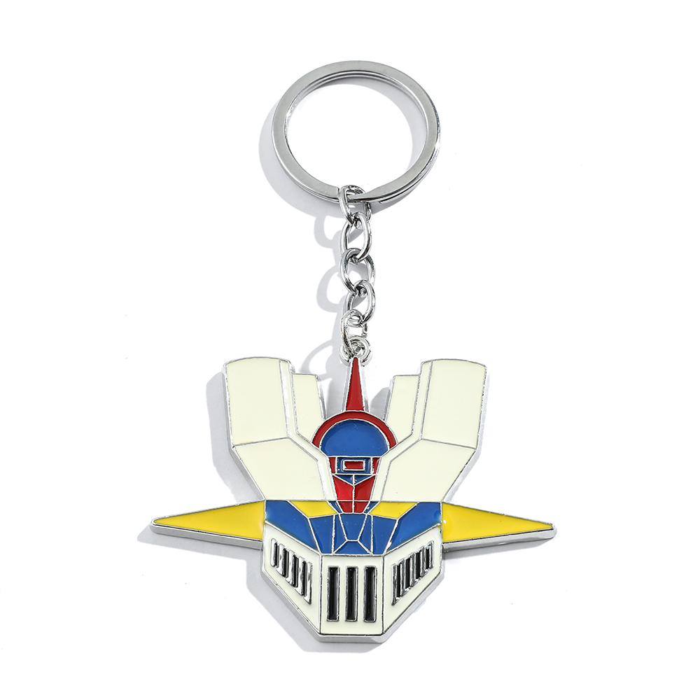 Men Fashion Key - Anime Cartoon Krieger Roboter Logo Schlüsselanhänger