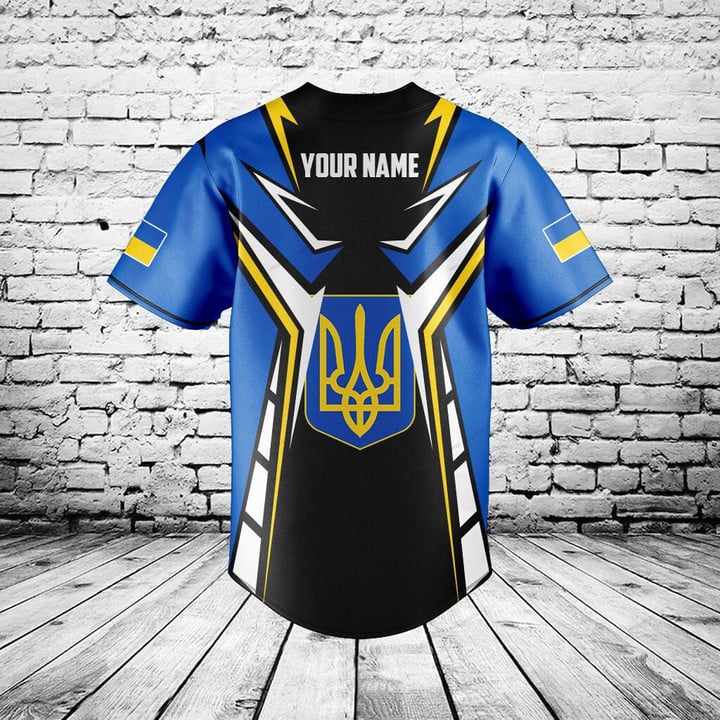 Men'S Fashion Names - Personalisiertes Ukraine-Wappen Grafik-Knopfhemd Sommer Casual Herren