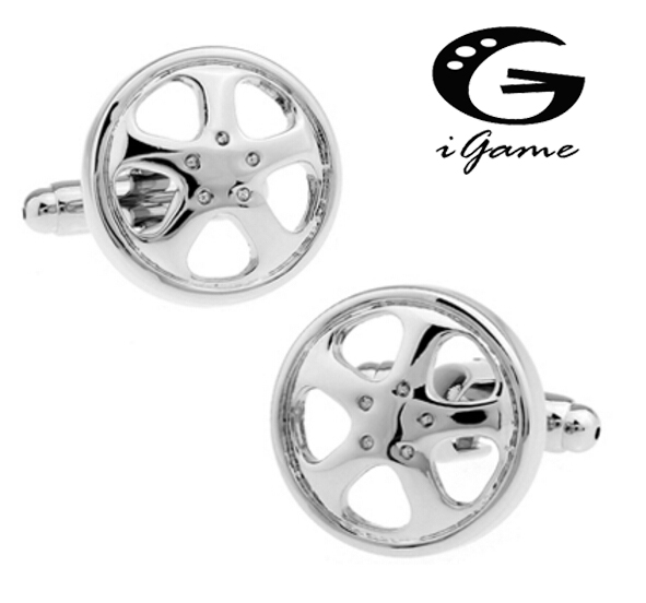 Men'S Fashion Hub - Igame Roman Manschetten knöpfe Silber Farbe