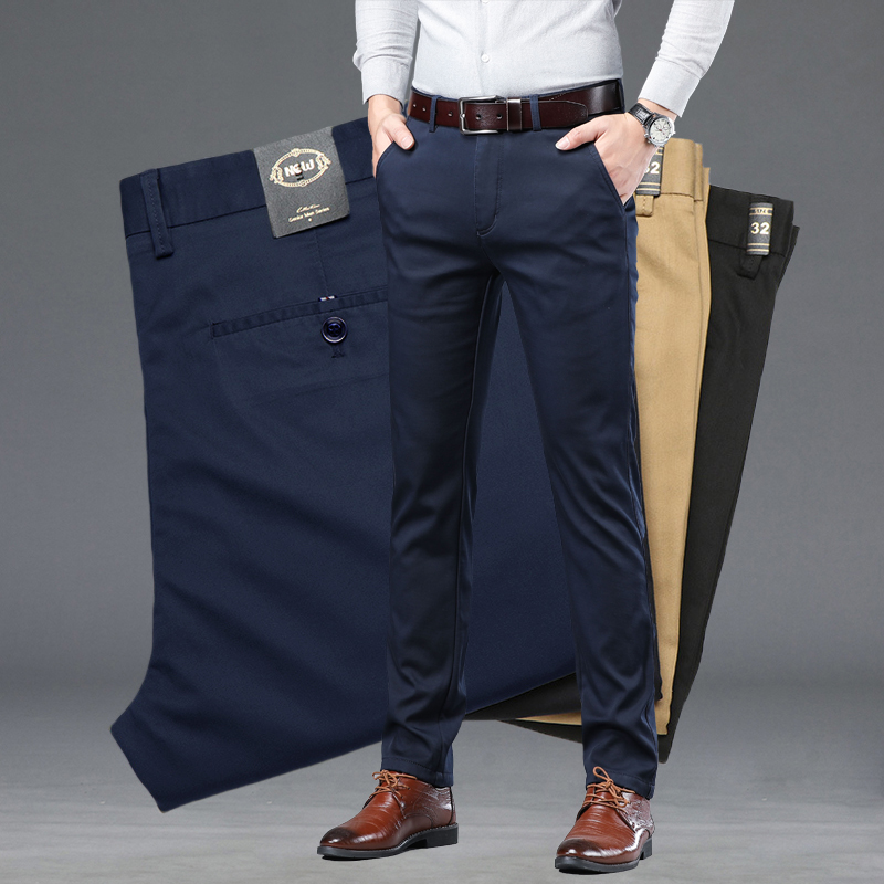 Men'S Fashion Khaki Pants - Sommer Dünne männer Dünne Anzug Hosen