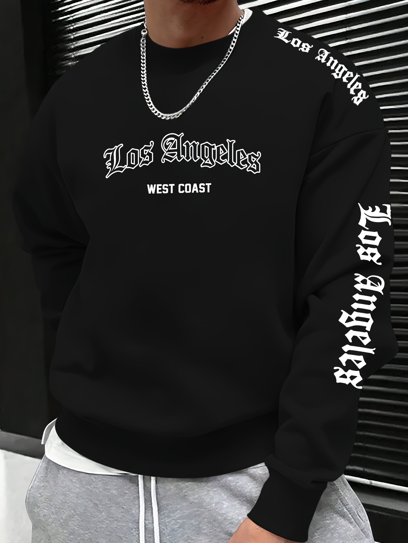 Men'S Winter Fashion - 2026 Herbst/Winter Herren Rundhals-Sweatshirt mit Buchstabendruck