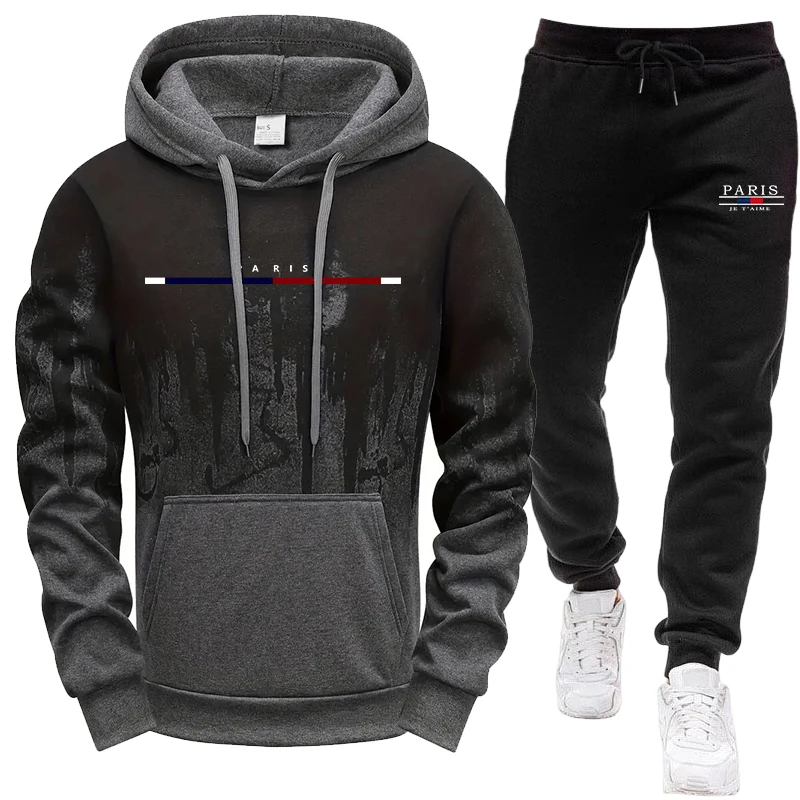 Men'S Winter Fashion - Herren-Set/Hoodie/Hose Herbst Winter Kapuzenpullover und Jogginghose