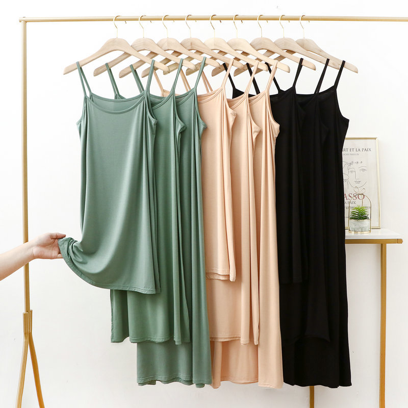 Formal Waistcoat Vest - Ärmelloses Modal-Trägerkleid in Übergröße, Sommerliches Schwarzes