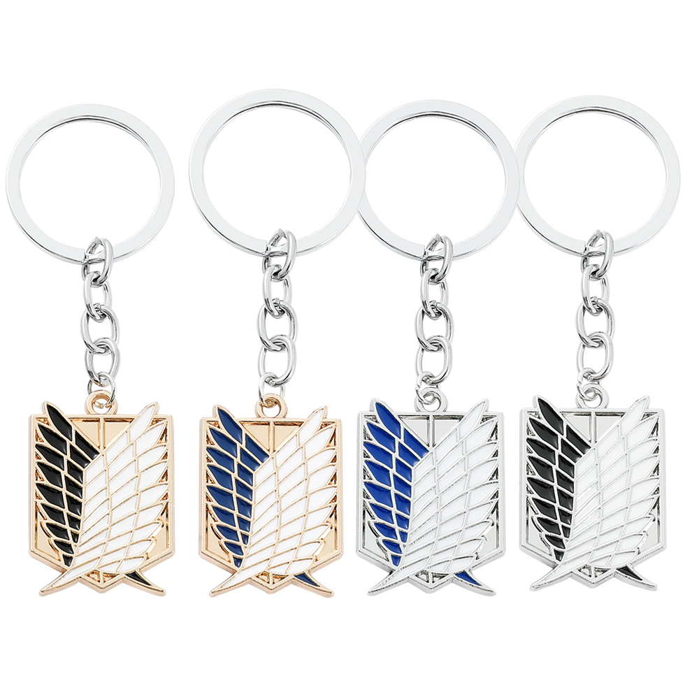 Men Fashion Key - Anime Attack on Titan Emaille-Abzeichen Anhänger