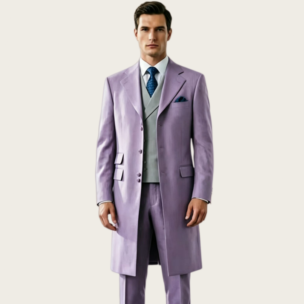 Formal Waistcoat Vest - Hochwertige Lange Herrenanzüge Einreihiger Smoking Formeller