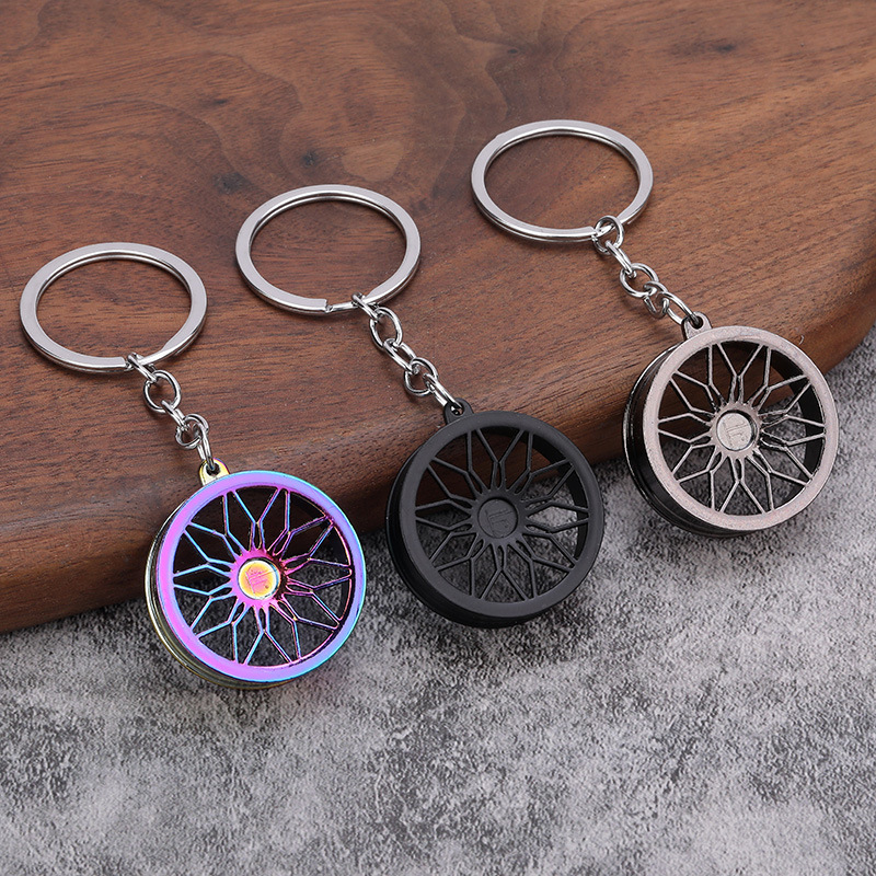 Men'S Fashion Hub - Metall-Radnaben-Schlüsselanhänger für Männer Auto-Tuning-Zubehör Geschenke