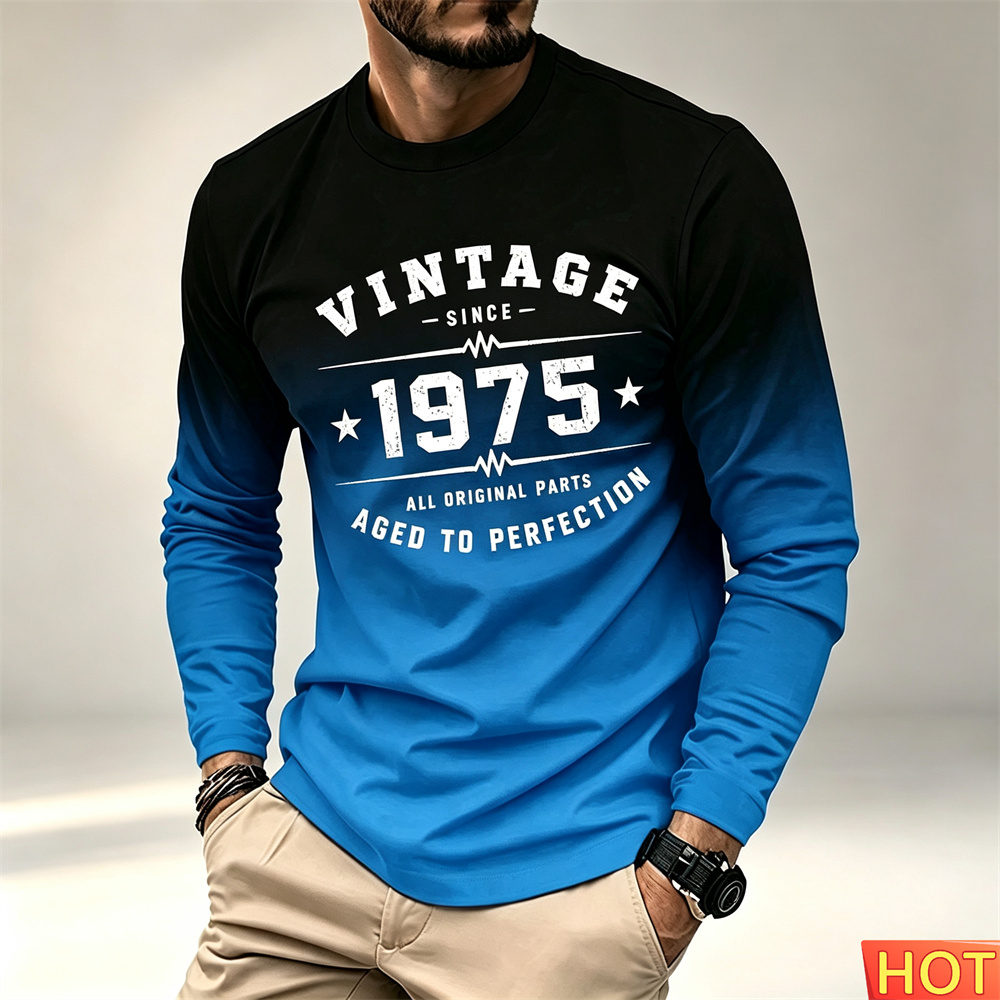 Men'S Winter Fashion - Neues Herren-Langarm-T-Shirt für Herbst und Winter,