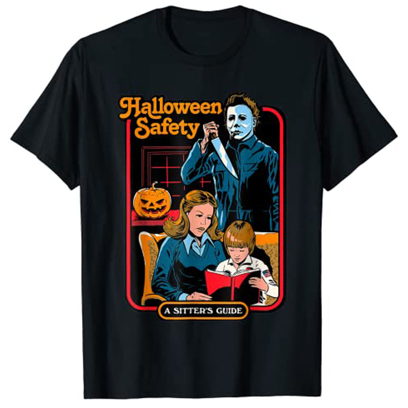 Men'S Fashion For 60 Year Old - Halloween Sicherheit Familie Guide T-shirt Frau
