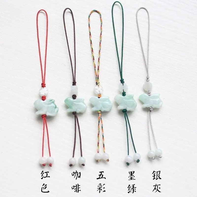 Men Fashion Key - Anpassung Natürlicher Smaragd Chinesisches Kaninchen DIY