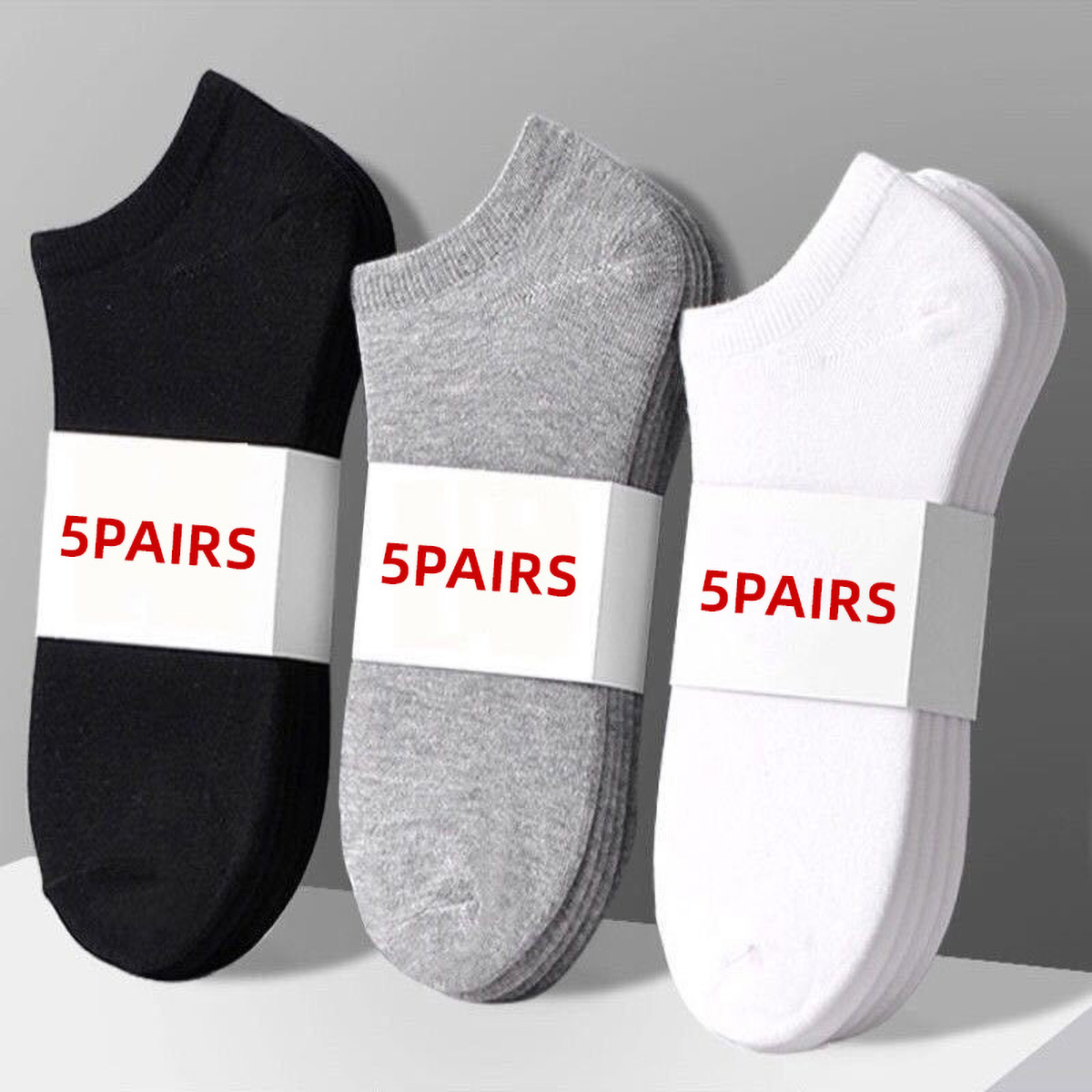 5 Paar lässige, einfarbige Uni – Socks Ankle Men Bewertung und Preis
