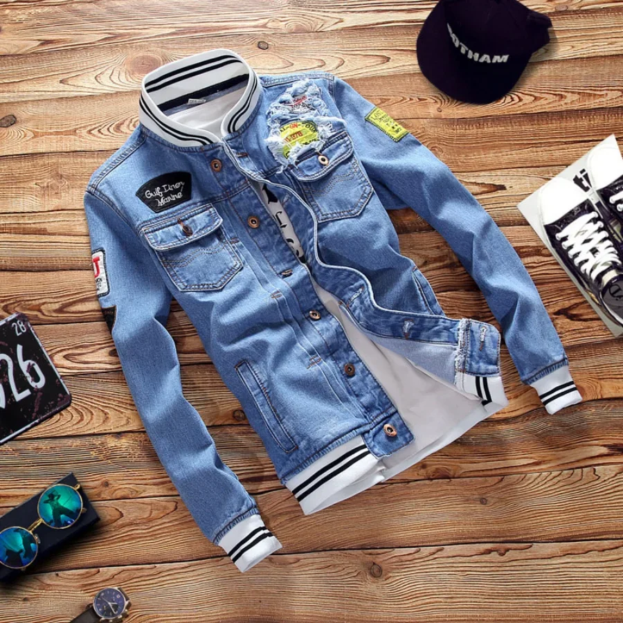 Neue 2026 männer Denim Jacken  – Men'S Fashion Overalls Bewertung und Preis