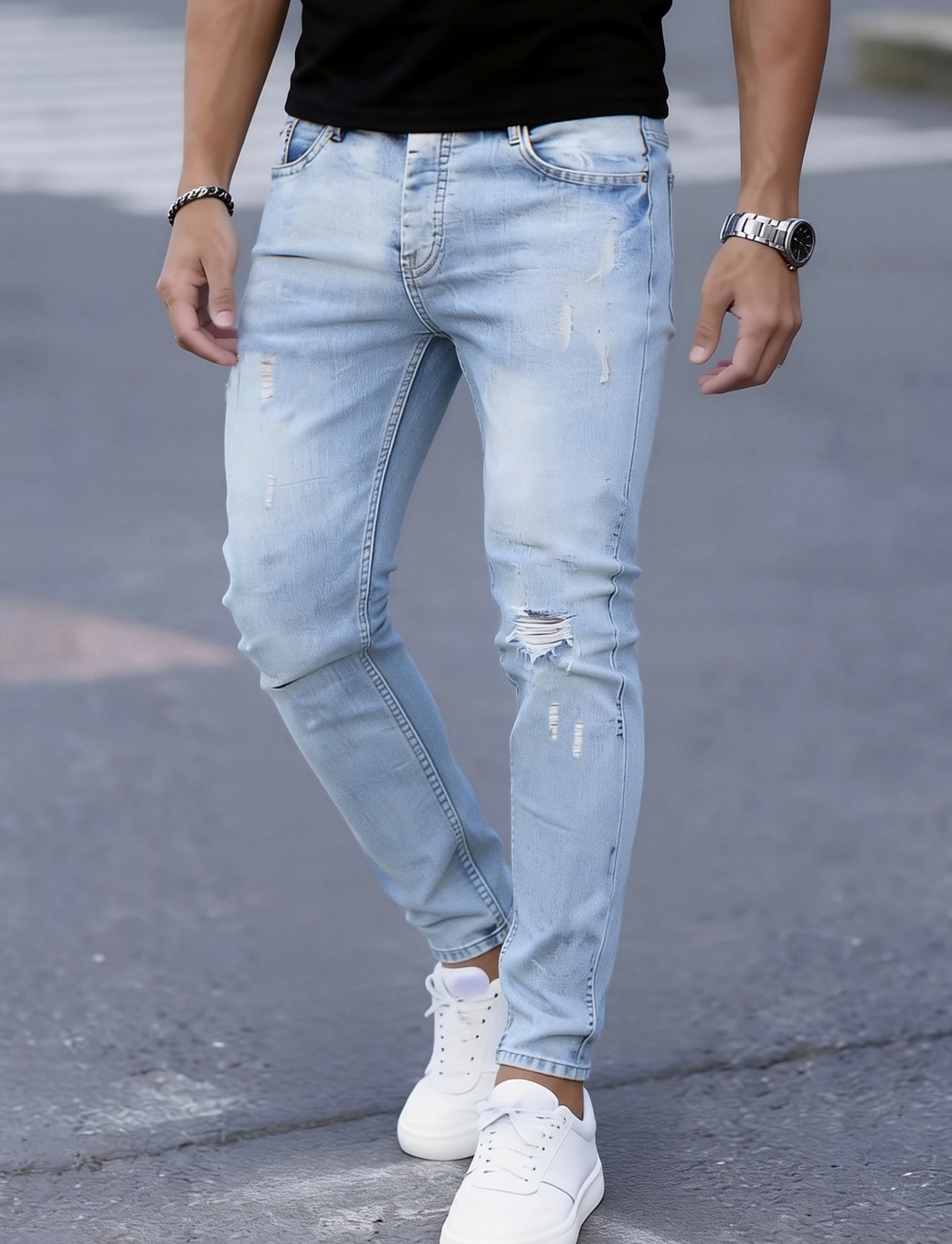 Herren Slim Fit Stretch Jeans  – Men'S Fashion Young Professional Bewertung und Preis