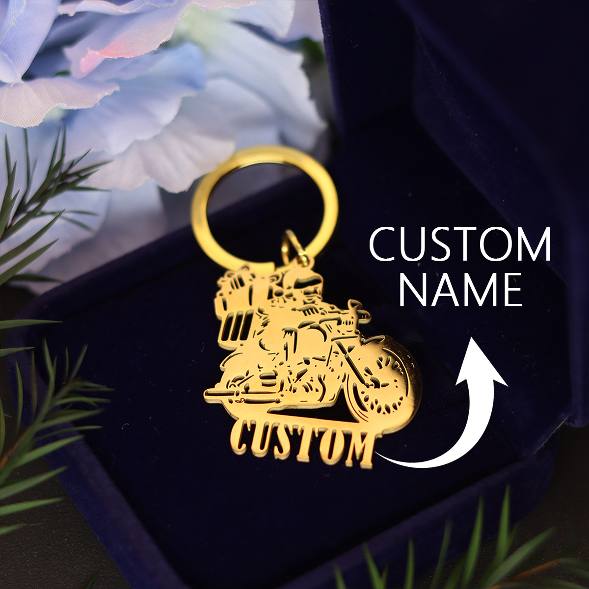 QIAMNI Motorrad-Schlüsselanhän – Men'S Fashion Gold Chain Bewertung und Preis