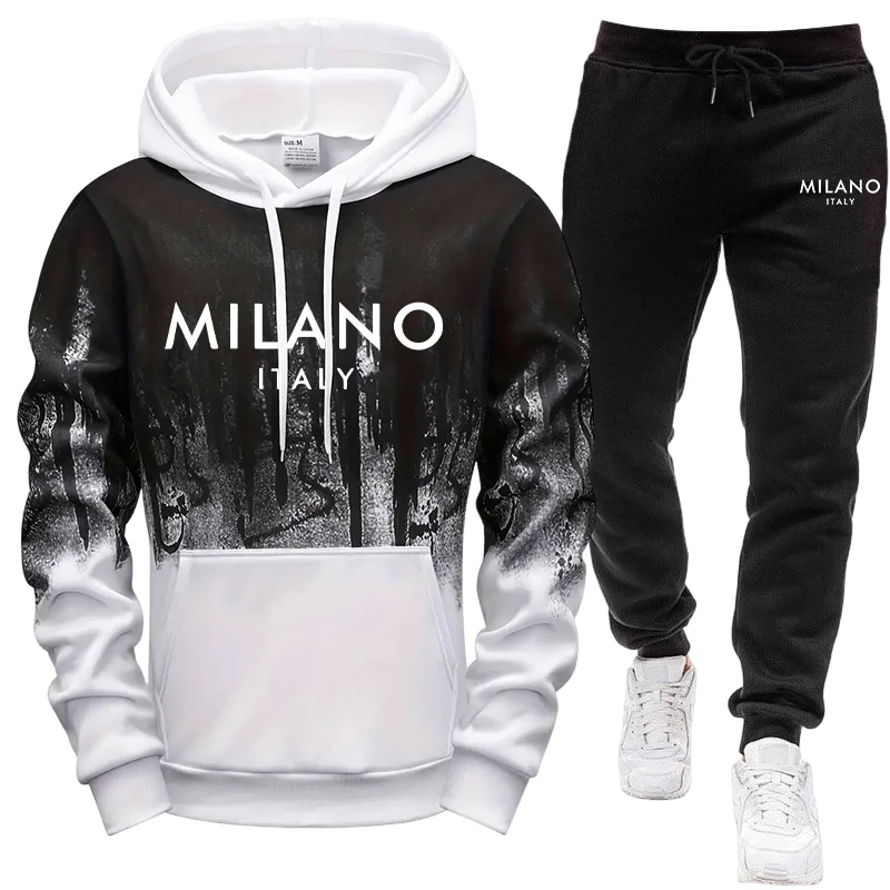 Herren-Set/Hoodie/Hose Italien – Mens Fashion Casual Outfits Bewertung und Preis