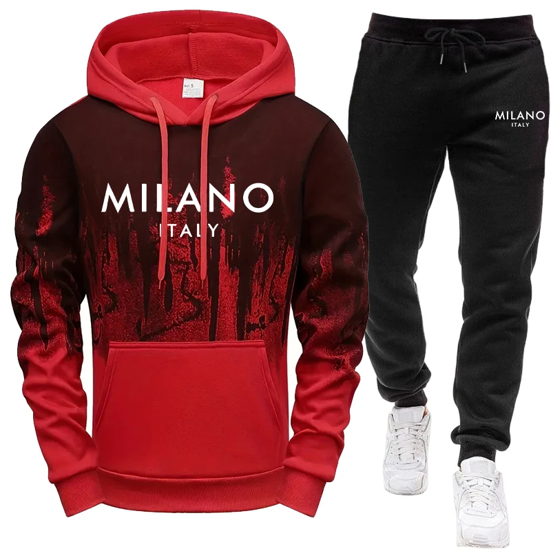 Herren-Set/Hoodie/Hose Italien – Mens Fashion Casual Outfits Bewertung und Preis