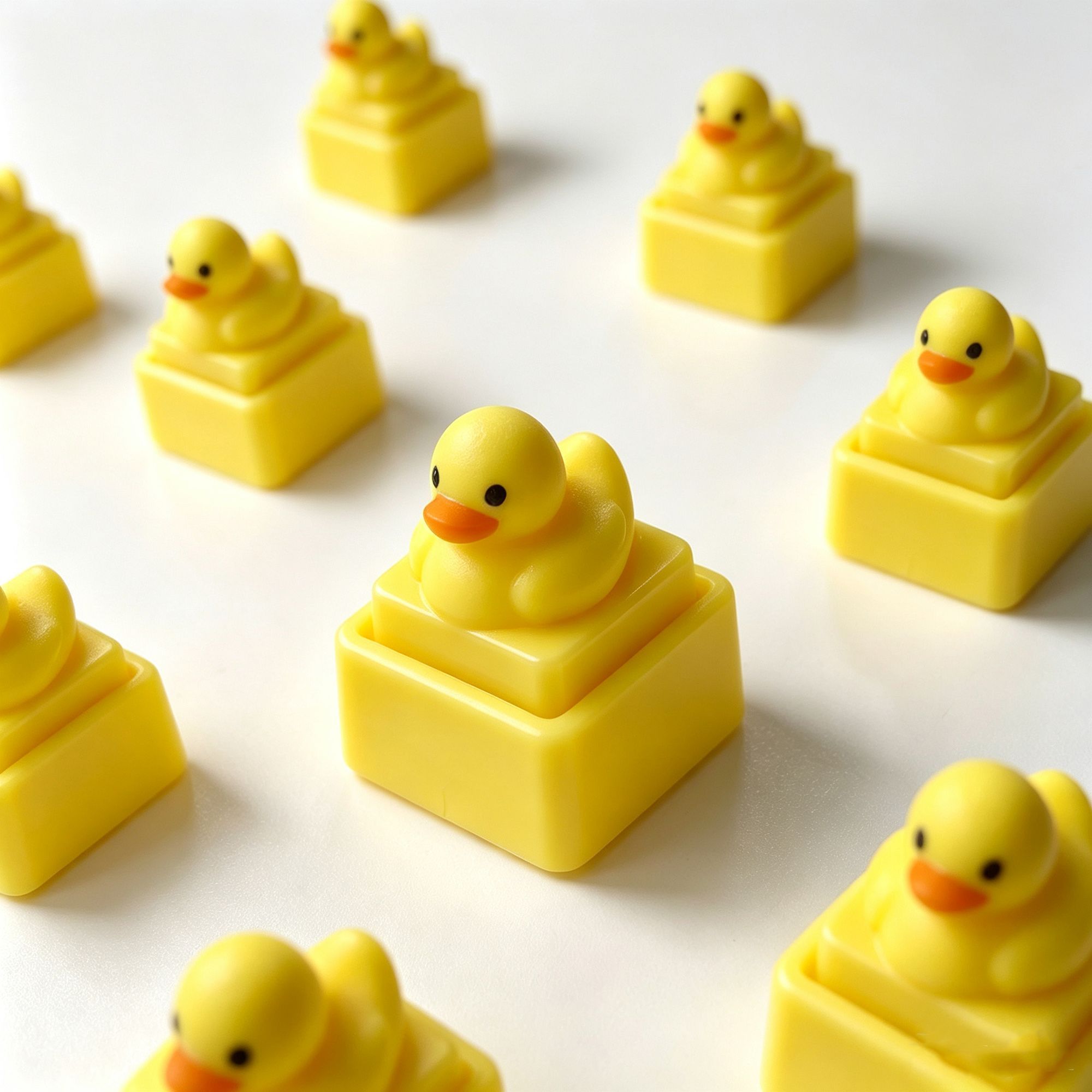 Niedlicher gelber Enten-Druckk – Men Fashion Key Bewertung und Preis
