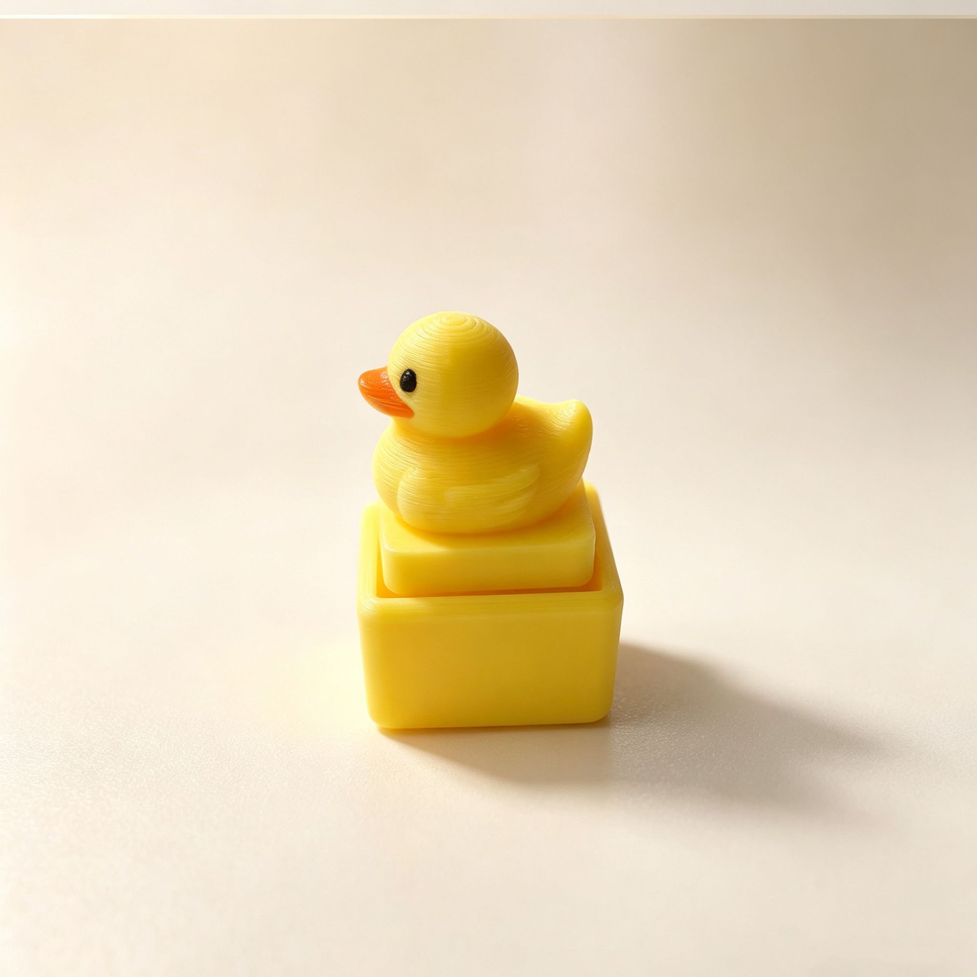 Niedlicher gelber Enten-Druckk – Men Fashion Key Bewertung und Preis