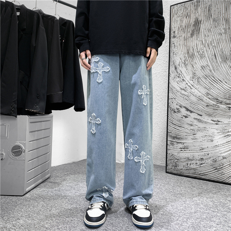 Herren Jeans mit Kreuz-Print,  – Men'S Fashion For 60 Year Old Bewertung und Preis