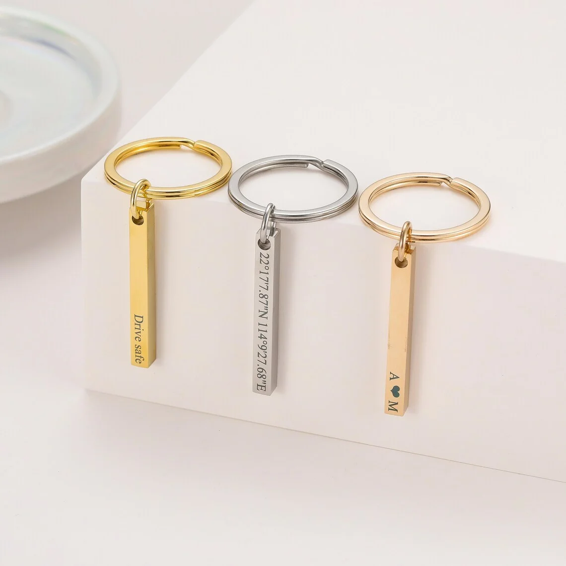 Personalisierter Bar-Schlüssel – Men'S Fashion Gold Chain Bewertung und Preis