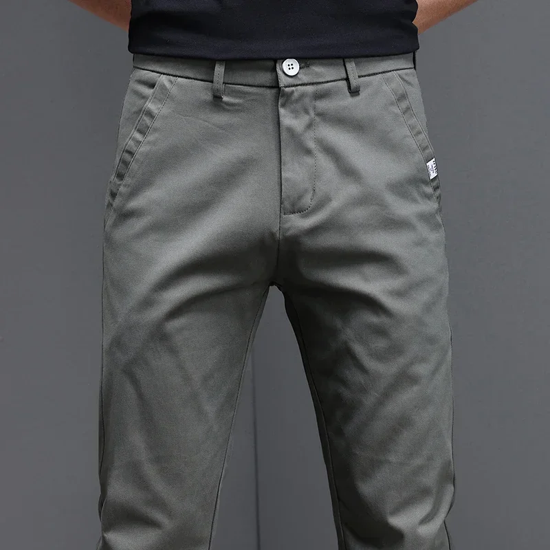 97 % Baumwolle 2025, Frühling  – Men'S Fashion Khaki Pants Bewertung und Preis