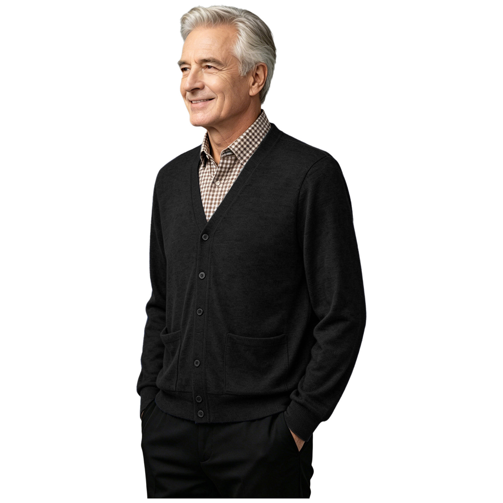 Herren-Strickjacke für Ältere  – Knitted Cardigan Men Bewertung und Preis